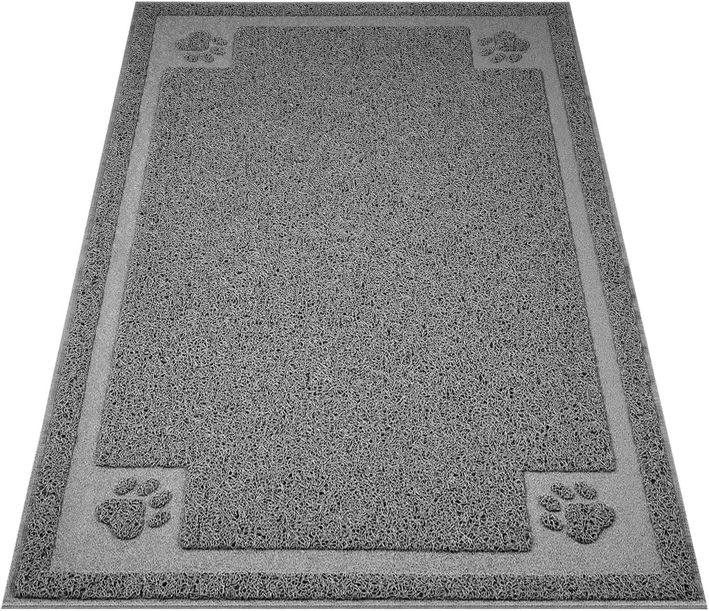 Large Cat Litter Mat Trapper 35.5"×23.5" Traps Litter from Box and Paws Scatter Control for Litter Box Soft on Sensitive Kitty Paws Easy to Clean Durable