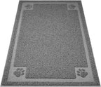 Large Cat Litter Mat Trapper 35.5"×23.5" Traps Litter from Box and Paws Scatter Control for Litter Box Soft on Sensitive Kitty Paws Easy to Clean Durable