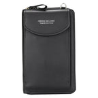 Elegance On-the-Go – Luxe PU Leather Crossbody Shoulder Bag with Phone & Card Organizer