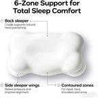 SleepEase™ Odorless Orthopedic Pillow – Memory Foam Neck and Shoulder Pain Relief for Ergonomic Comfort