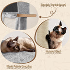 Yaheetech 63.5In Multi-Level Cat Tree Tower Condo with Scratching Posts, Platform & Hammock, Cat Activity Center Play Furniture for Kittens, Cats, and Pets