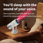MistGlow 280ML Air Humidifier – Desktop Humidifier with Projector, Adjustable Light & Auto Off for Home & Office