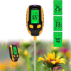 4 in 1 Soil Moisture Meter Digital Plant Temperature Soil Moisture PH Meter Sunlight Intensity Environment Humidity