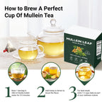 BreatheEasy™ Mullein Tea Bags – Lung Detox & Respiratory Support with Elderberry