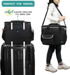 Dog Travel Bag | Airline Approved Tote Organizer with Multi-Function Pockets, Food Container Bag and Collapsible Bowl | Perfect Weekend Pet Travel Set for Dog, Cat