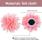 20 Pieces Dog Collar Flowers Pet Flower Bow Ties Multi-Color Dog Charms Flower for Puppy Dog Collar Grooming Accessories (10 Cm/ 4 Inch)