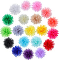 20 Pieces Dog Collar Flowers Pet Flower Bow Ties Multi-Color Dog Charms Flower for Puppy Dog Collar Grooming Accessories (10 Cm/ 4 Inch)