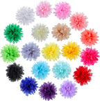 20 Pieces Dog Collar Flowers Pet Flower Bow Ties Multi-Color Dog Charms Flower for Puppy Dog Collar Grooming Accessories (10 Cm/ 4 Inch)