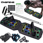 Portable Multifunctional Push-Up Board Set with Handles Foldable Fitness Equipment for Chest Abdomen Arms and Back Training