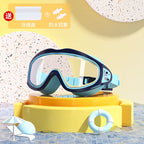 AquaChamp Kids Swim Set – Waterproof Anti-Fog Swimming Goggles & Cap with Protective Case