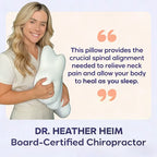 SleepEase™ Odorless Orthopedic Pillow – Memory Foam Neck and Shoulder Pain Relief for Ergonomic Comfort