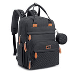 Diaper Bag Backpack - Tote - Multi Function Waterproof Diaper Bag, Travel Essentials Baby Bag with Changing Pad, Stroller Straps & Pacifier Case - Unisex, Black