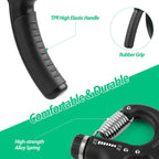 Grip Strength Trainer, Hand Grip Strengthener, Grip Strengthener, Adjustable Resistance, Forearm Strengthener, Perfect for Musicians Athletes