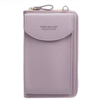 Elegance On-the-Go – Luxe PU Leather Crossbody Shoulder Bag with Phone & Card Organizer