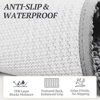 Cat Litter Mat, Litter Trapping Mat, 35"× 25" Cat Kitty Litter Rug with Waterproof Back, Super Soft for Cat'S Paws, Machine Washable, Grey