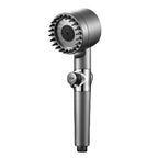PureFlow High-Pressure Shower Head – 3-Mode Adjustable Spray with Massage Brush Filter for Ultimate Bathroom Relaxation