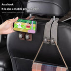Luxury Suede Double Hook Organizer – Premium Rear Seat Backrest Hook for Changan CS Series & Eado